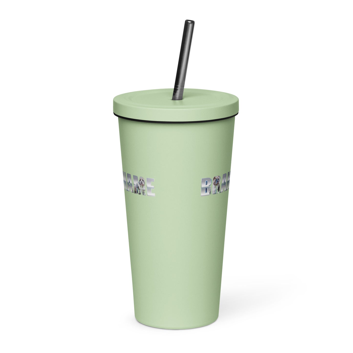 BNB Insulated tumbler with a straw