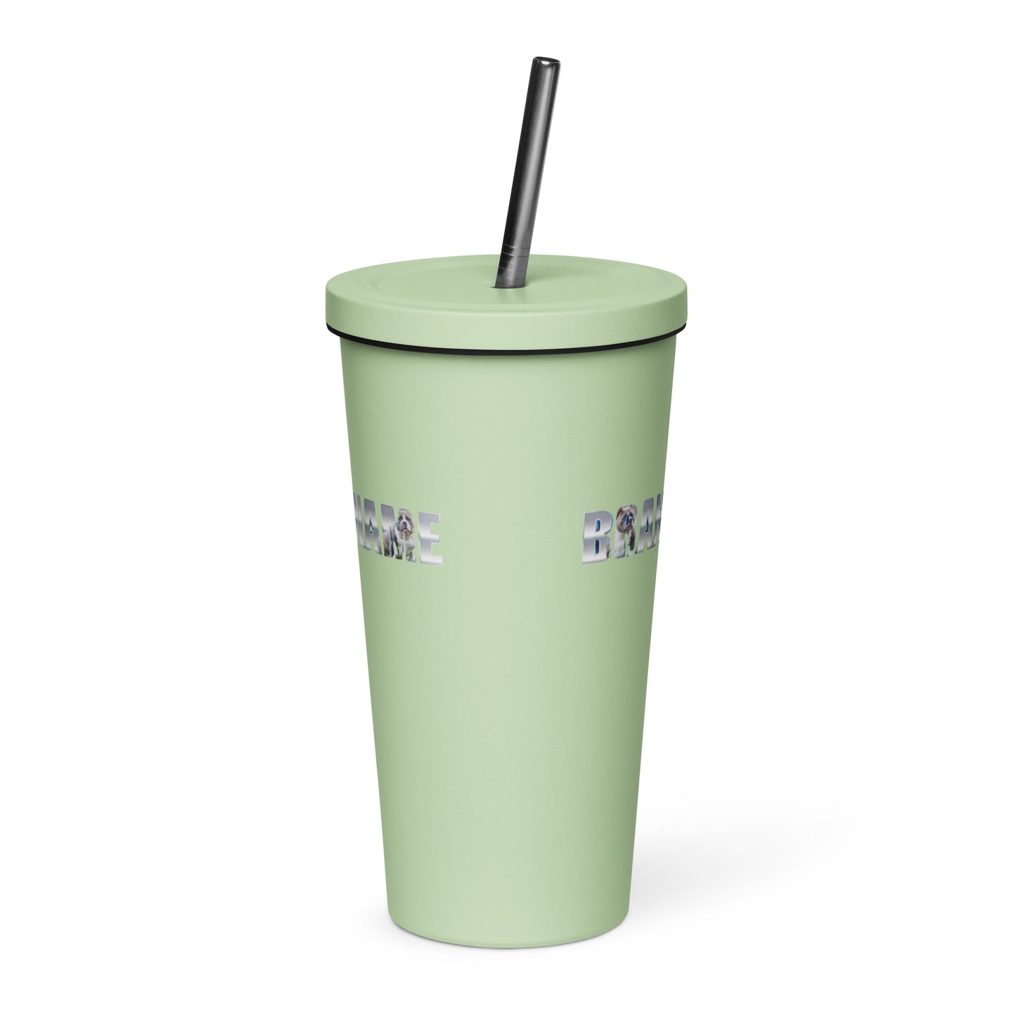 BNB Insulated tumbler with a straw