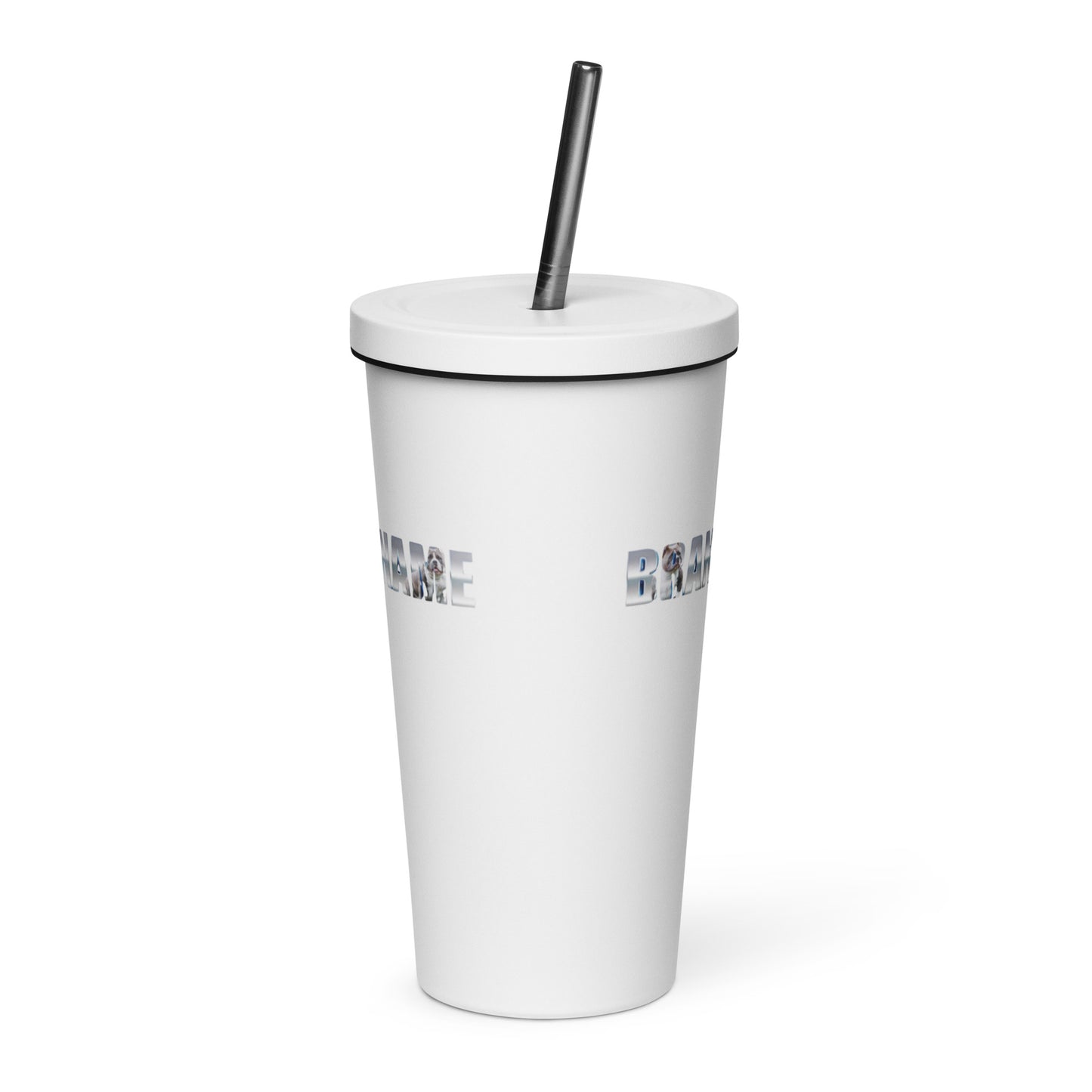 BNB Insulated tumbler with a straw