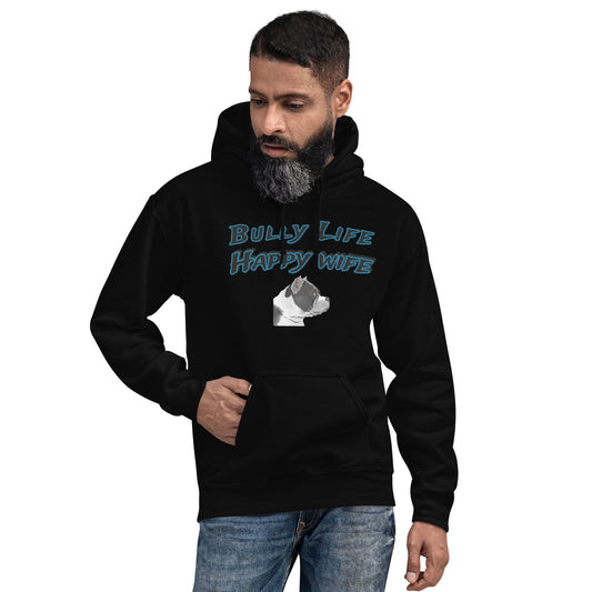 MENS BULLY LIFE HAPPY WIFE Hoodie